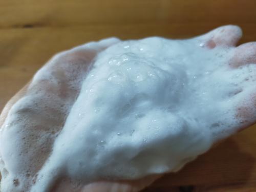 ルバンシュの洗顔料の泡の写真
